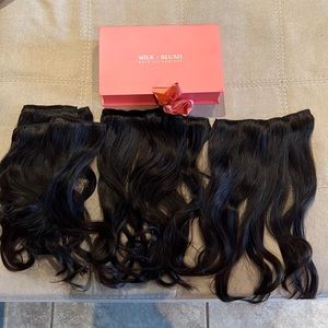 Milk+Blush hair extensions